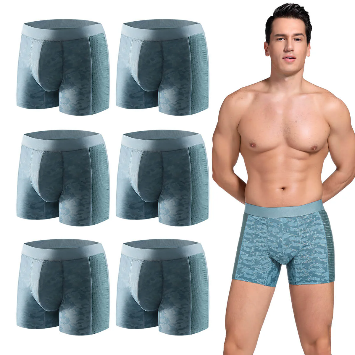 Reusable Incontinence Boxer Briefs with Pouch - M74 - Image 13