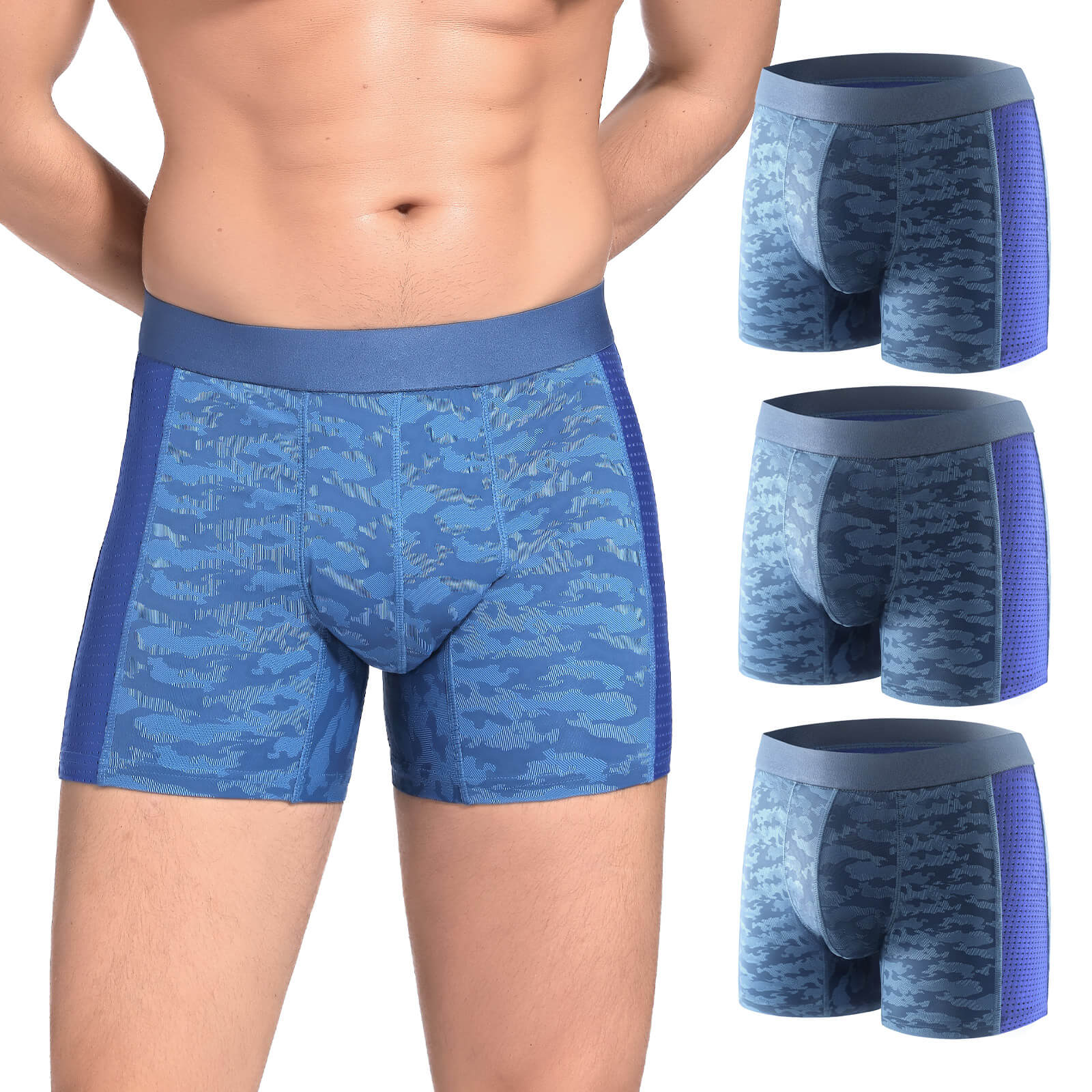 Reusable Incontinence Boxer Briefs with Pouch - M74 - Image 17