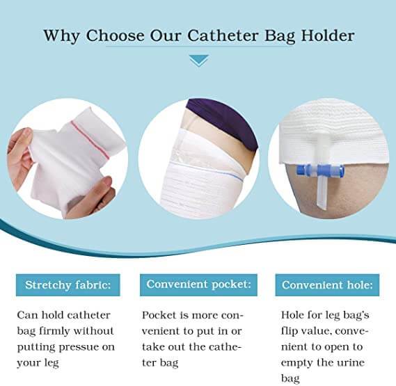 2-Pack Washable Catheter Leg Holder - Image 11